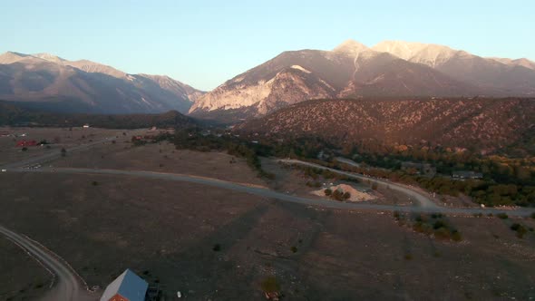 Nathrop, Colorado Drone at Sunrise