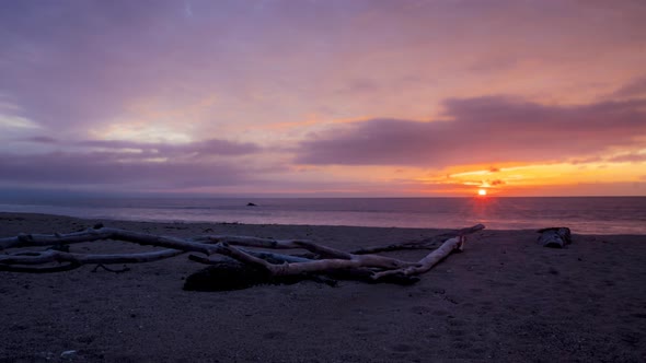 Sunset on the beach