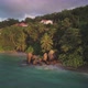 Beach at Seychelles aerial view - VideoHive Item for Sale