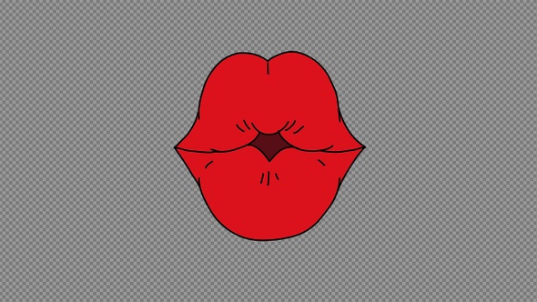 Lips Kiss Animation