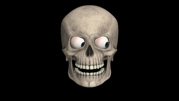 Halloween 3D Skull Animation