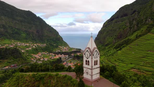 The Nossa Senhora de Fatima Chapel in Sao Vicente, Madeira, Portugal