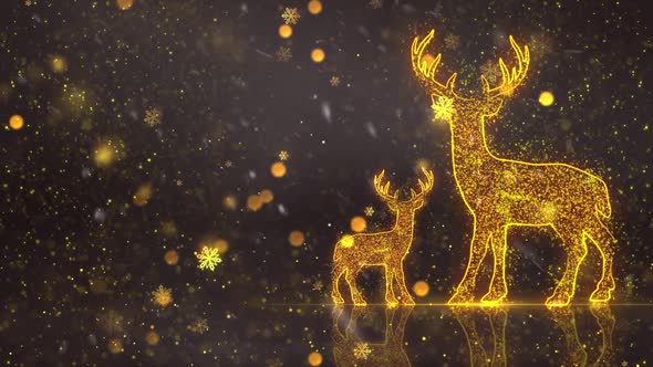 Christmas Rein Deer Background 2