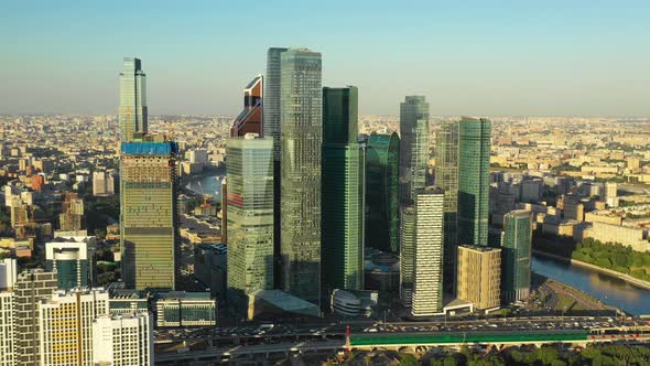 Skyscrapers of the Moscow Business Center