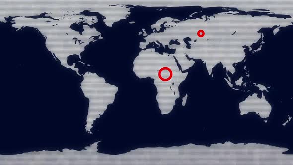 World map alert