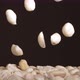 Flying Peanuts on a Dark Background - VideoHive Item for Sale