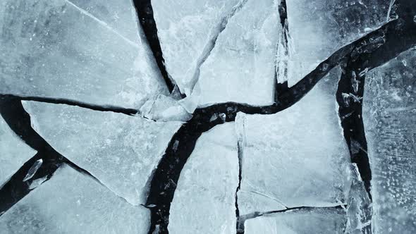 Super Slow Motion Shot of Ice Crushing at 1000 Fps