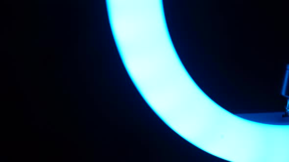 multi color light ring Abstract video 4 k