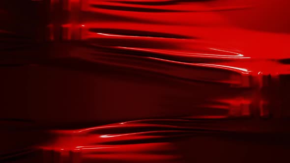 Red Color Textile Fabric Seamless Looping Background Moving Slowly