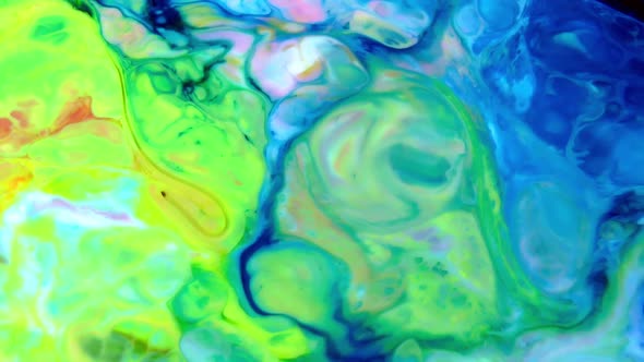 Abstract Bubbling Arty Pattern Liquid Paint Texture