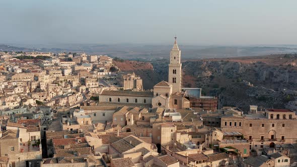 Aerial view of Matera