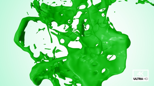 Splash Of Green Paint alt