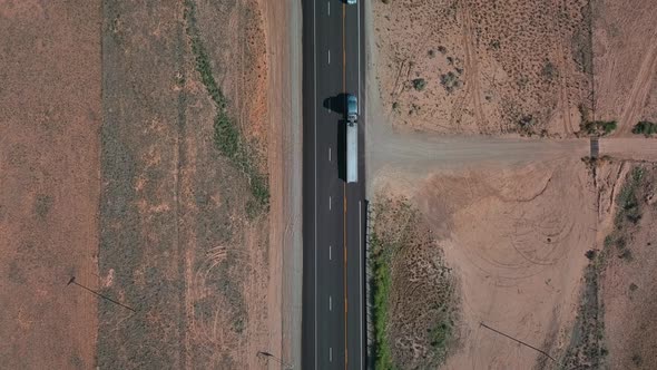 Road With Traffic Near Moab