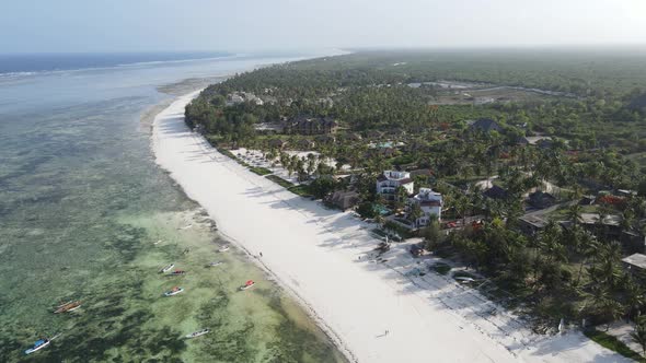 Zanzibar Tanzania  Aerial View of the Indian Ocean