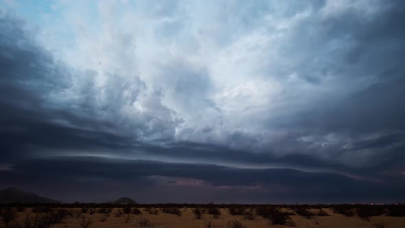 Thunderstorm Lightning Strikes Dark Night (32)