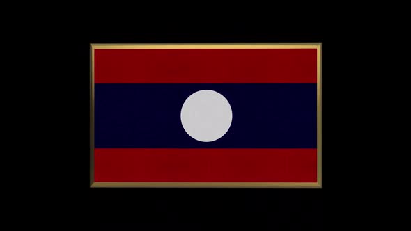 Laos 3D Flag