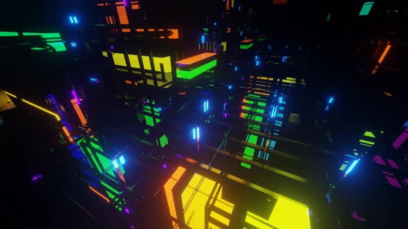 Abstract Neon Tunnel