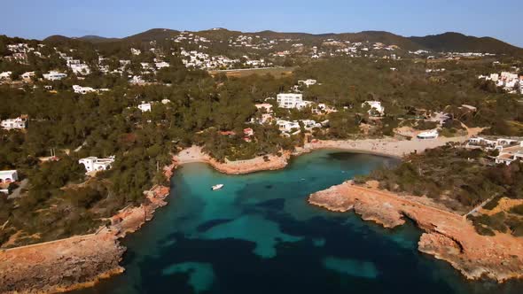 Cala Gracio and Cala Gracioneta beaches in Ibiza, Spain