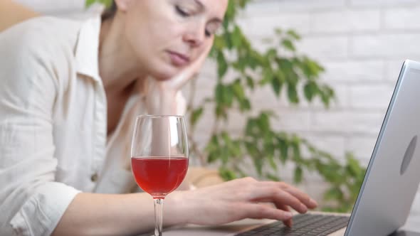 Loneliness By Computer with Wine