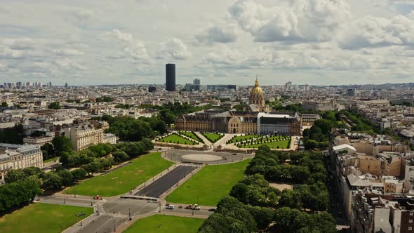 Cityscape of Paris From a Bird's Eye View