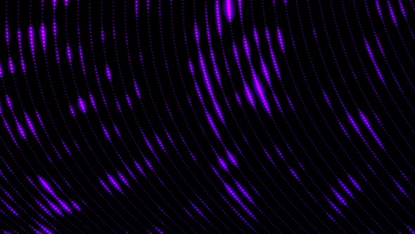 Purple Color Glowing Grid Particle Line Animated On Black Background