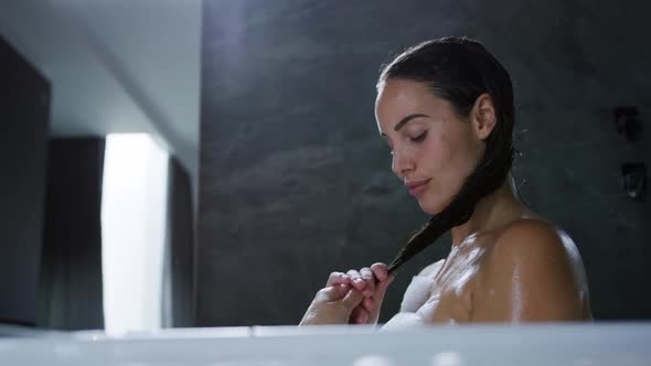 Young woman enjoying time off