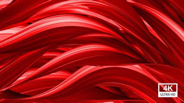 Red Festive Wavy Transition 4K