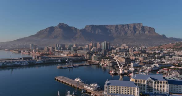 Aerial view of Cape town South Africa