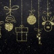 Merry Christmas Icons Gold Background - VideoHive Item for Sale