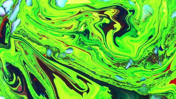 Psychedelic Spreading Paint Swirling And Explosion alt