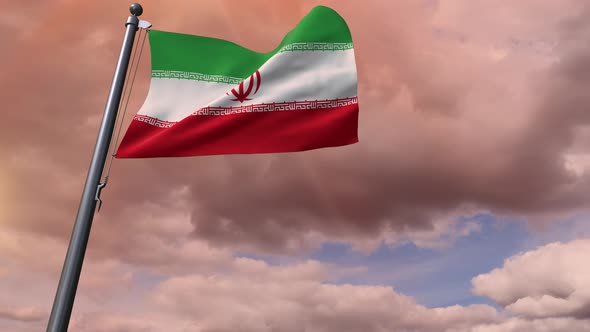 Iran Flag 4K