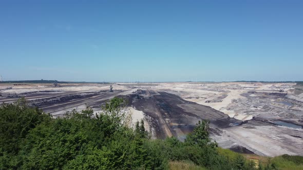 Opencast lignite mine in the Rhenish lignite mining area near Düren