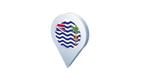 British Indian Ocean Territory Flag Pin Icon