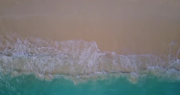 Natural Above Travel Shot of A White Paradise Beach and Blue Ocean Background