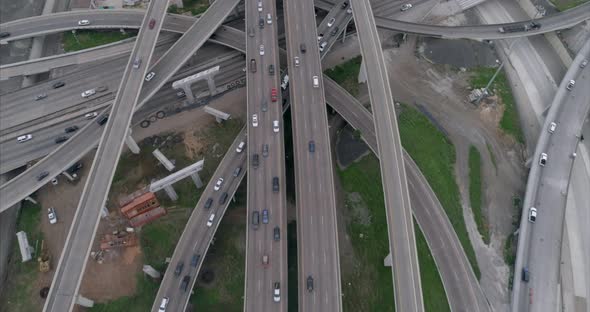 This video is about a birds eye view of rush hour traffic on major freeway in Houston. This video wa