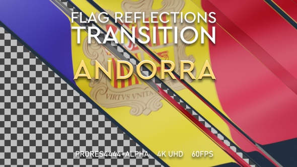 Flag of Andorra Transition | UHD | 60fps