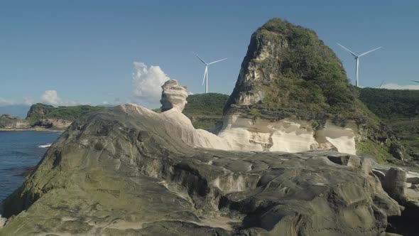 Kapurpurawan Rock Formation Ilocos Norte Philippines