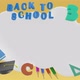 White background with items for school - VideoHive Item for Sale