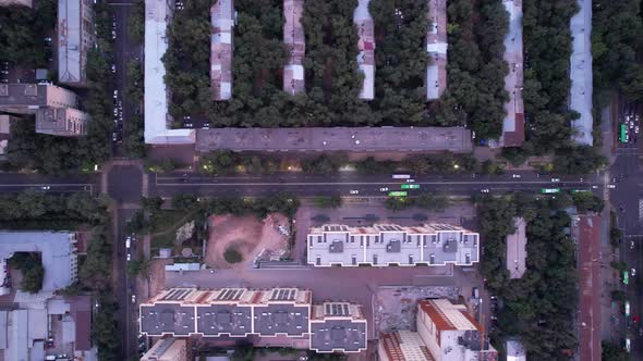 Top View of the Intersection and the Road