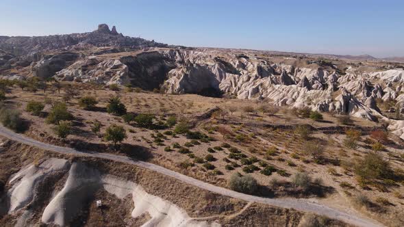 Goreme National Park Near Nevsehir Town. Turkey. Aerial View