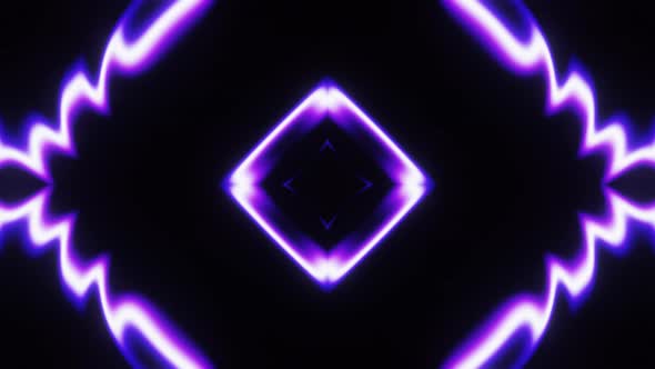 Slow Abstract Purple Waves Led Neon Animation