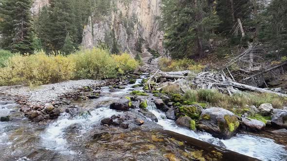 Panning over the confluence of Swift Creek and the Intermittent Springs