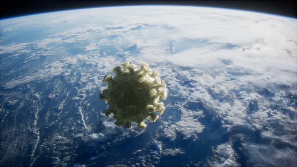 Coronavirus COVID-19 on the Earth Orbit