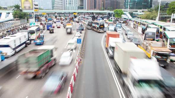 Busy Traffic  Hong Kong