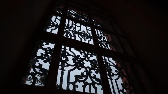 Ottoman Mosque In Old Window