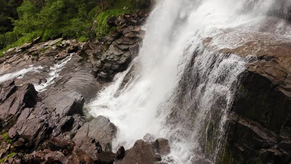 Svandalsfossen Waterfall In Norway, Ryfylke Route