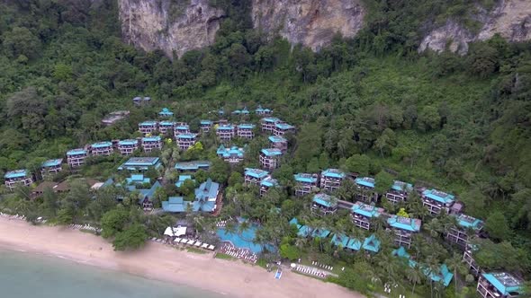 Pai Plong Beach in Krabi, Thailand from drone