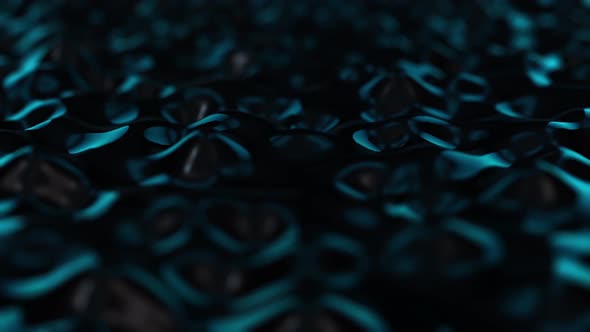 Animation of waves and ripples in black oil