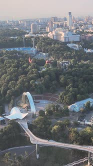 Kyiv Ukraine Aerial View of the City