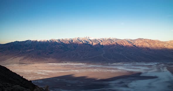 Sunrise on the Panamints from Dante's View - Death Valley National Park - Time lapse